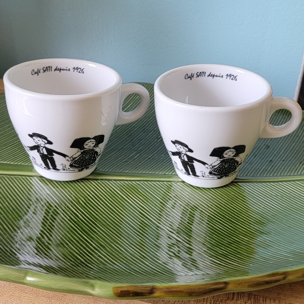 Set of 2 Expresso Cups from Strasbourg, France 🇫🇷
